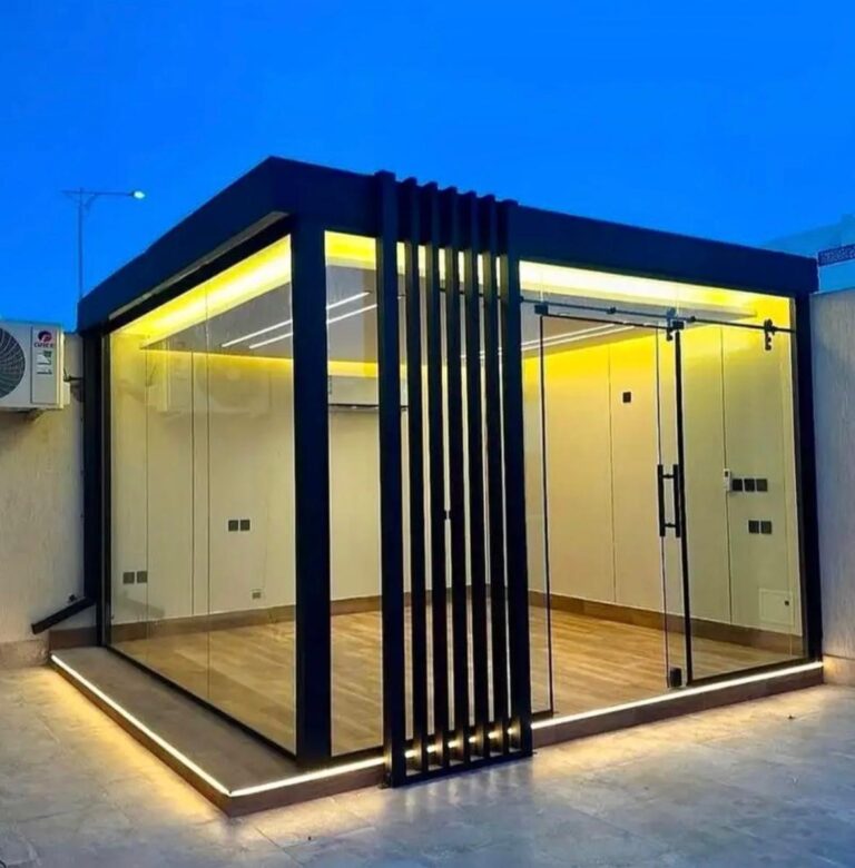 تصميم غرفة زجاج