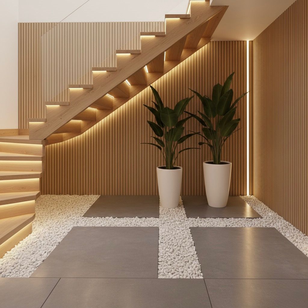 تصميم حدائق تحت الدرج