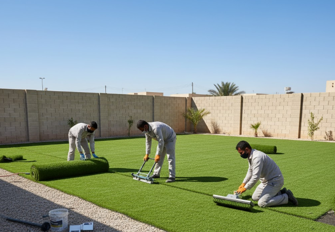 تركيب عشب صناعي جدة