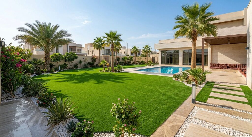 عشب صناعي شمال جدة