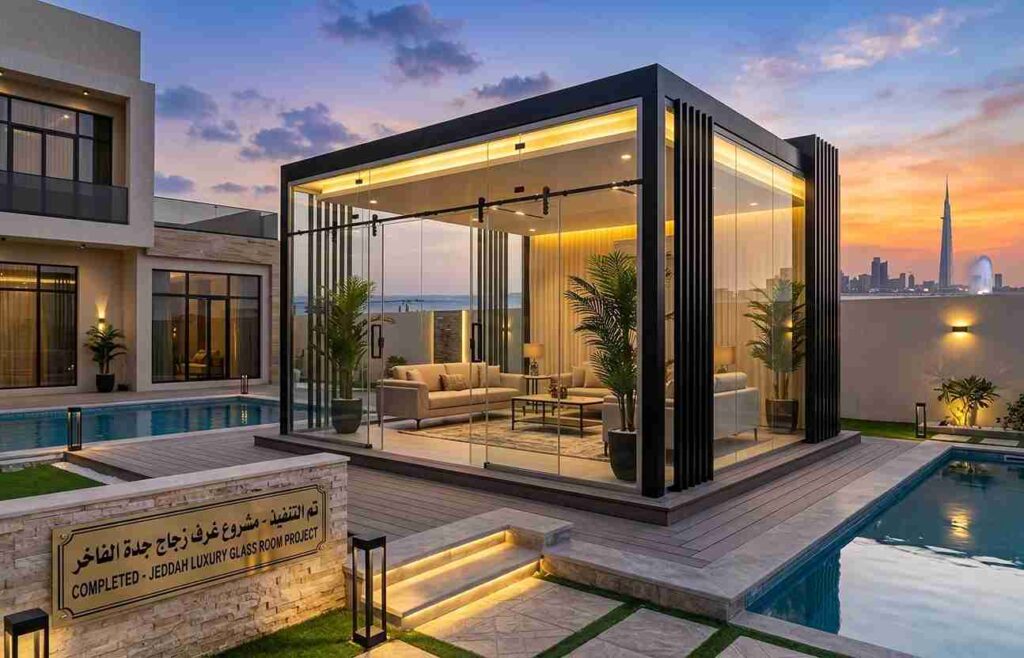 تكلفة غرف زجاج خارجية في السعودية