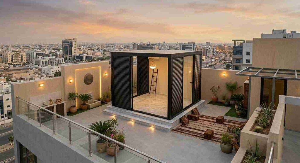 غرف زجاج حديثة